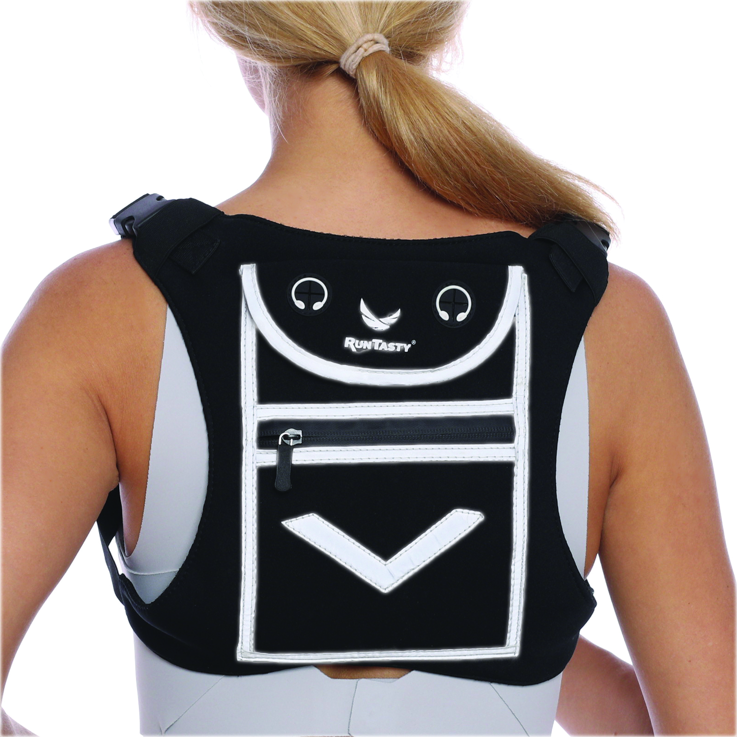 Running Reflective Mini-Backpack Vest for Men &amp; Women. Holds accesories, any iPhone, Android Phone or Ipad Mini! Ideal for Hands-Free Running, Fitness, Cycling, Hiking and more!